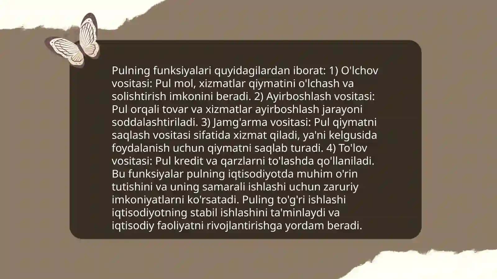 Pul nazariyasi 4
