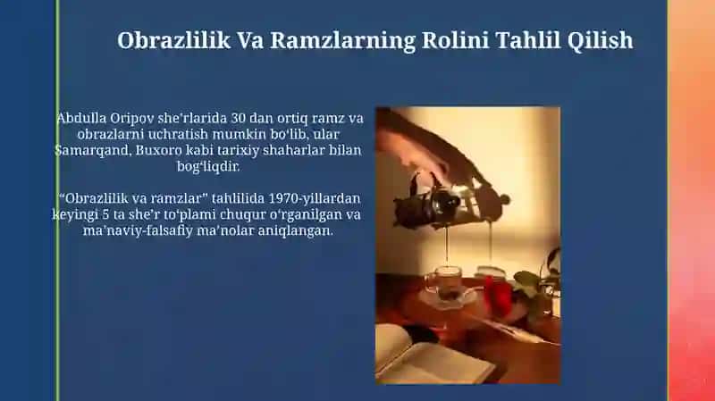 Abdulla Oripov sheʼriyatida estetik taʼsir masalasi 4