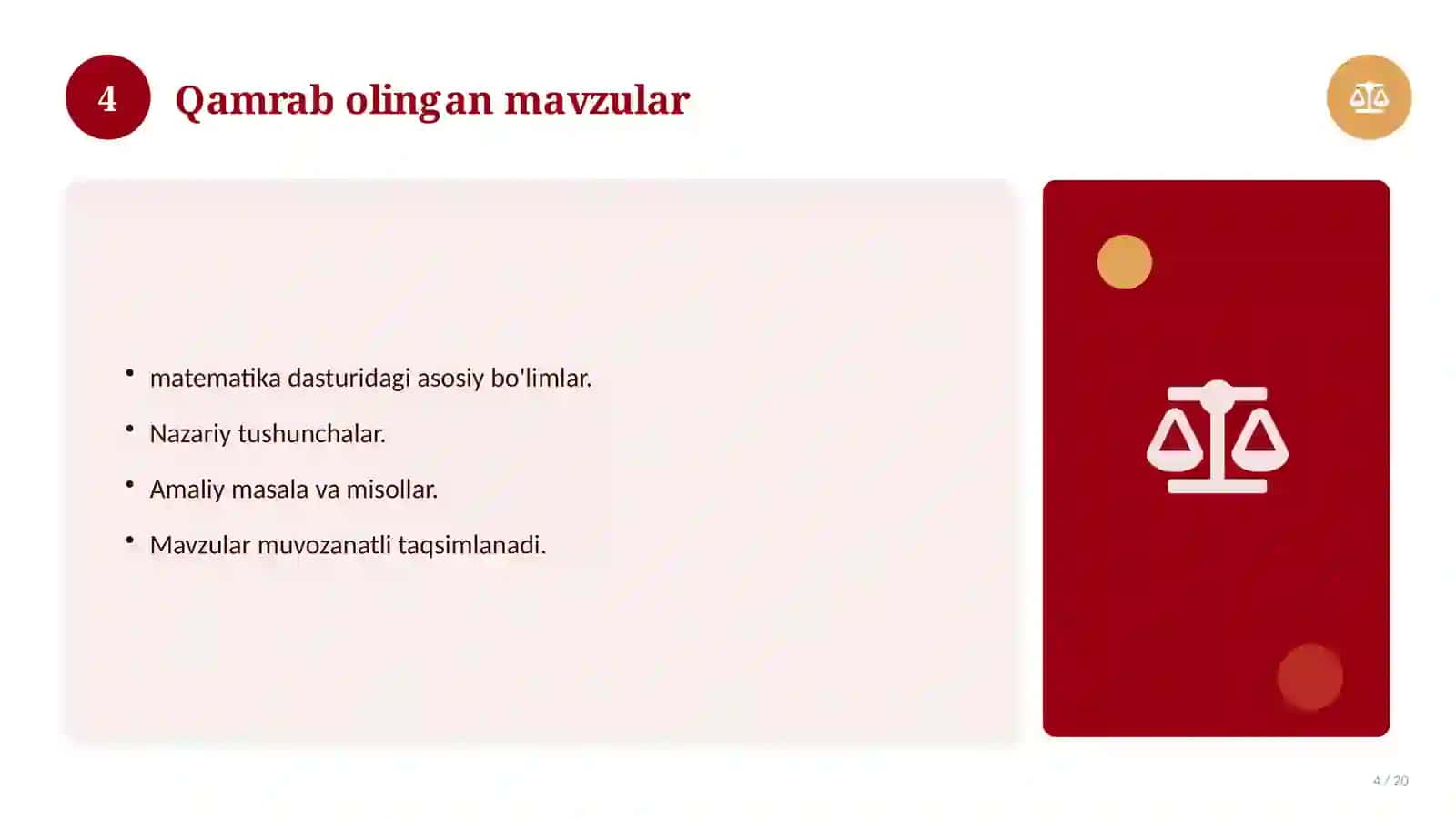 Informatika fanidan 5-sinf: mavzulashtirilgan nazorat ishi 4
