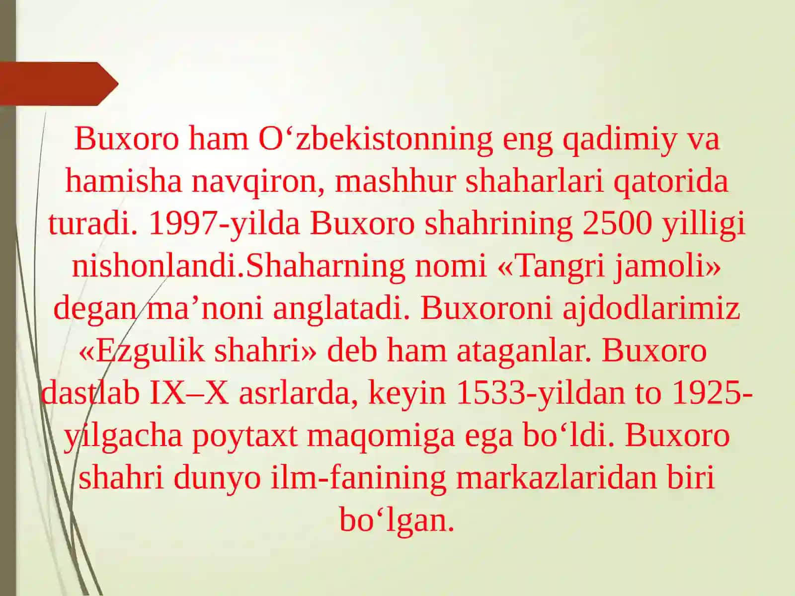 O’ZBEKISTONNING TARIXIY SHAHARLARI 4