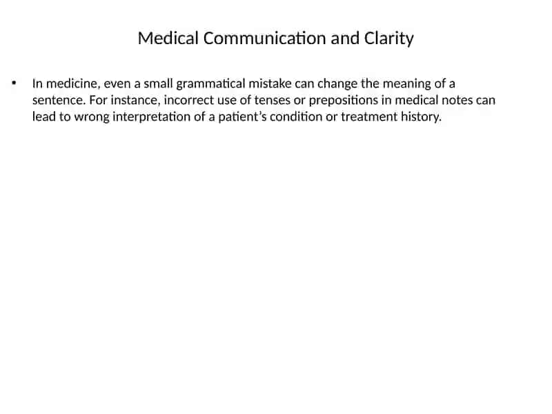 Grammar in Medical Context 4