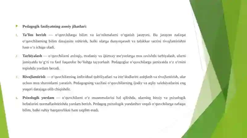 Pedagogik faoliyatning kasbiy-huquqiy asoslari 4