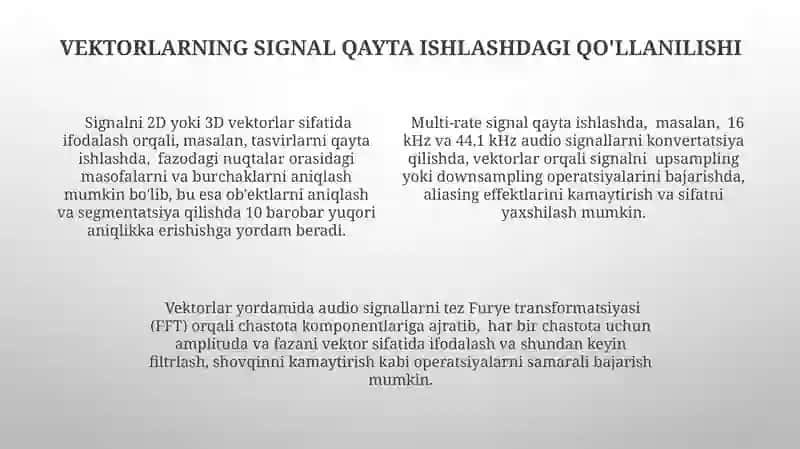 Vektorlarning Muhandislikdagi Qoʻllanilishi 4