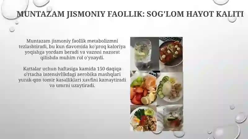 Sog'lom Turmush Tarzi Asoslari 4