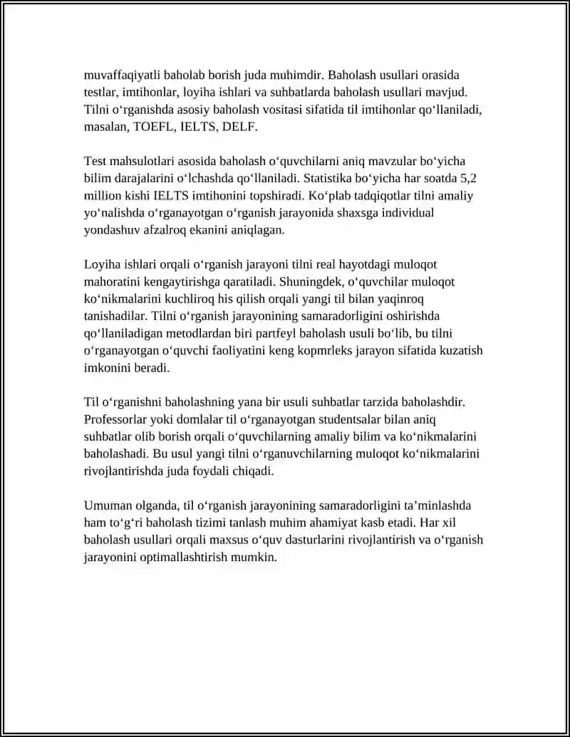 ASSESSMENT OF LANGUAGE SKILLS 4