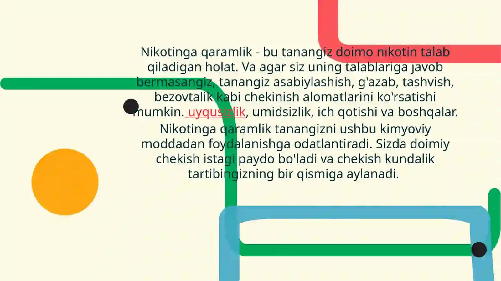 Nikotinning insonsalomatligigatasiri, oldini olish 4