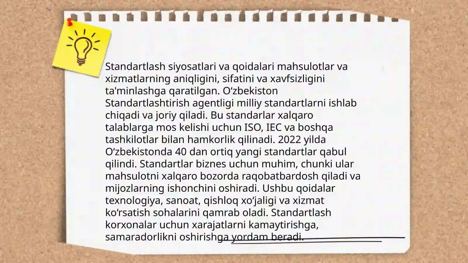 Ozuqa muhitlarini standartlash 4