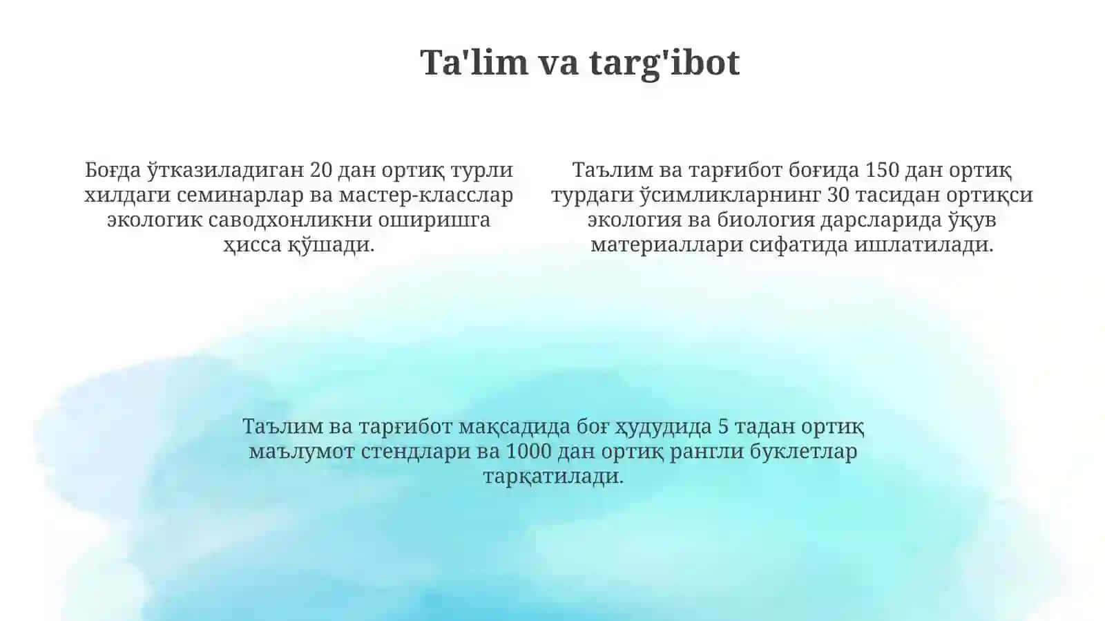 Botanika bog'i va uning vazifalari 4