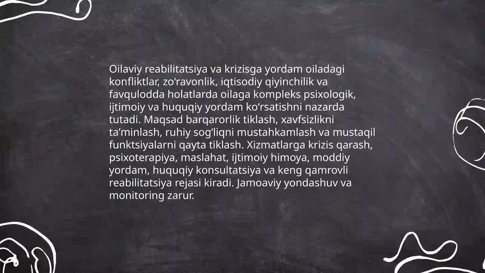 Oilalar bilan ijtimoiy ish olib borish 4