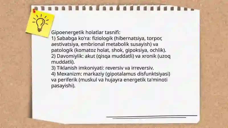 Gipoenergetik holatlar 4