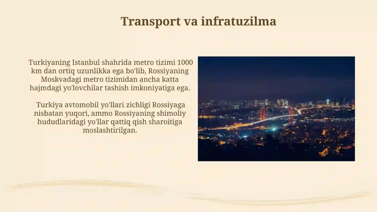 Turkiya va Rossiyaning turmush darajalari 4
