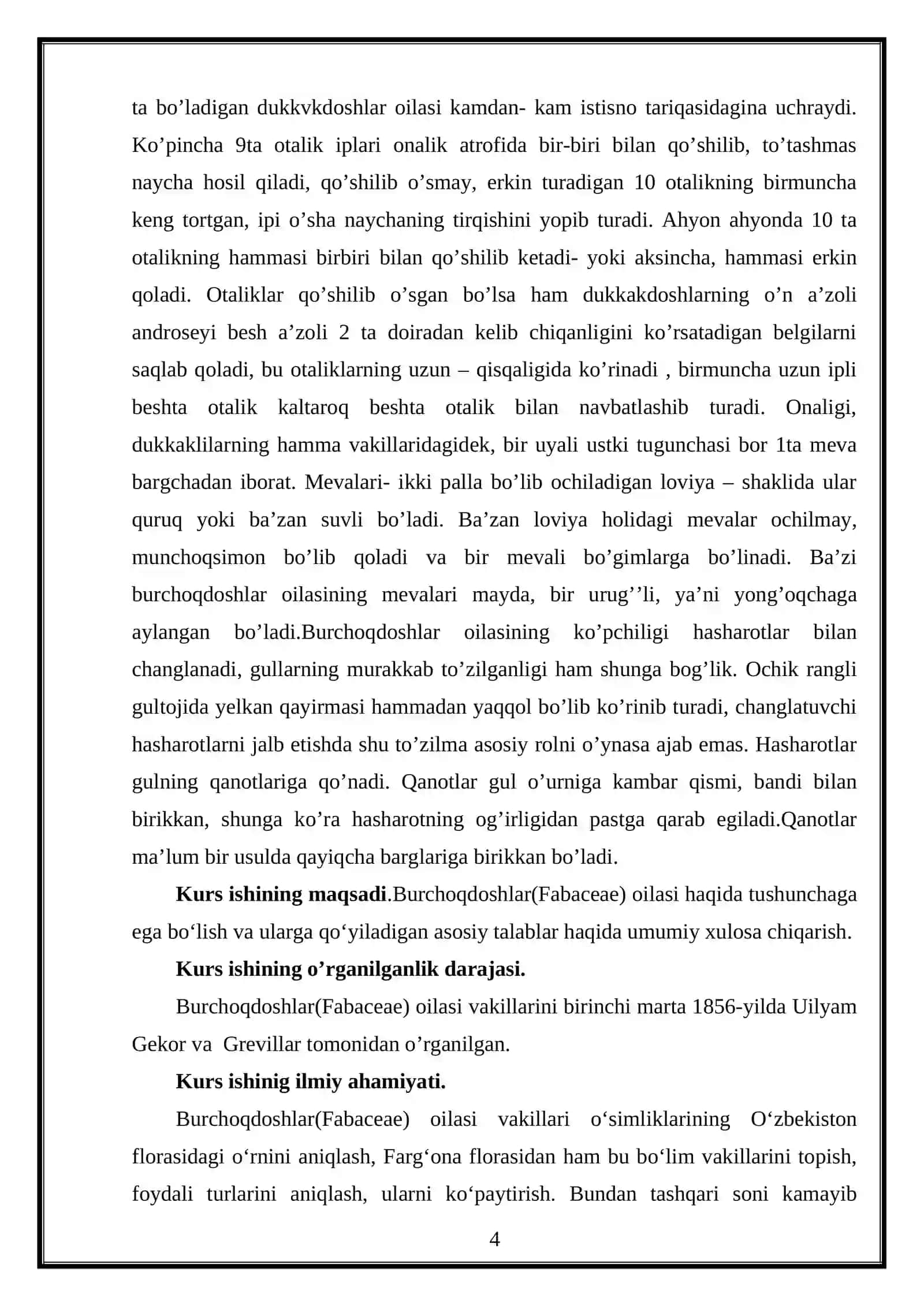 Burchoqdoshlar oilasi 4