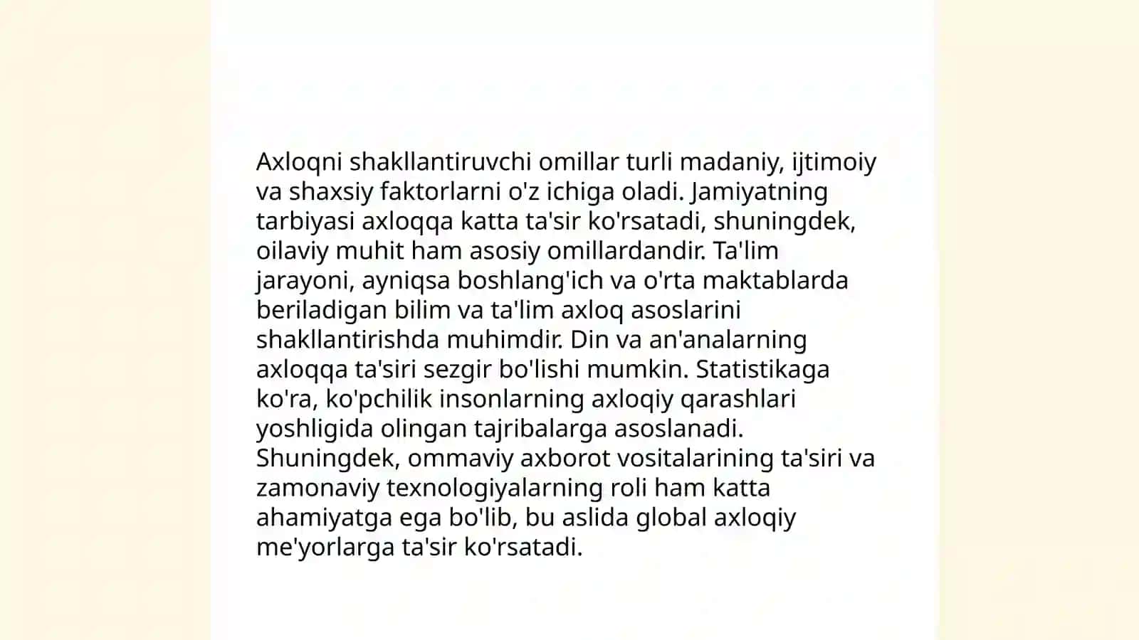 Axloqning vujudga kelishi 4