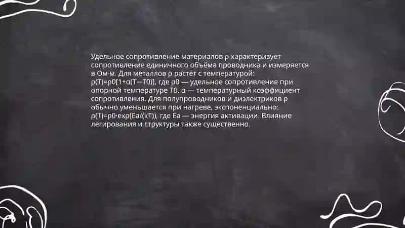Расчёт сопротивления проводников 4