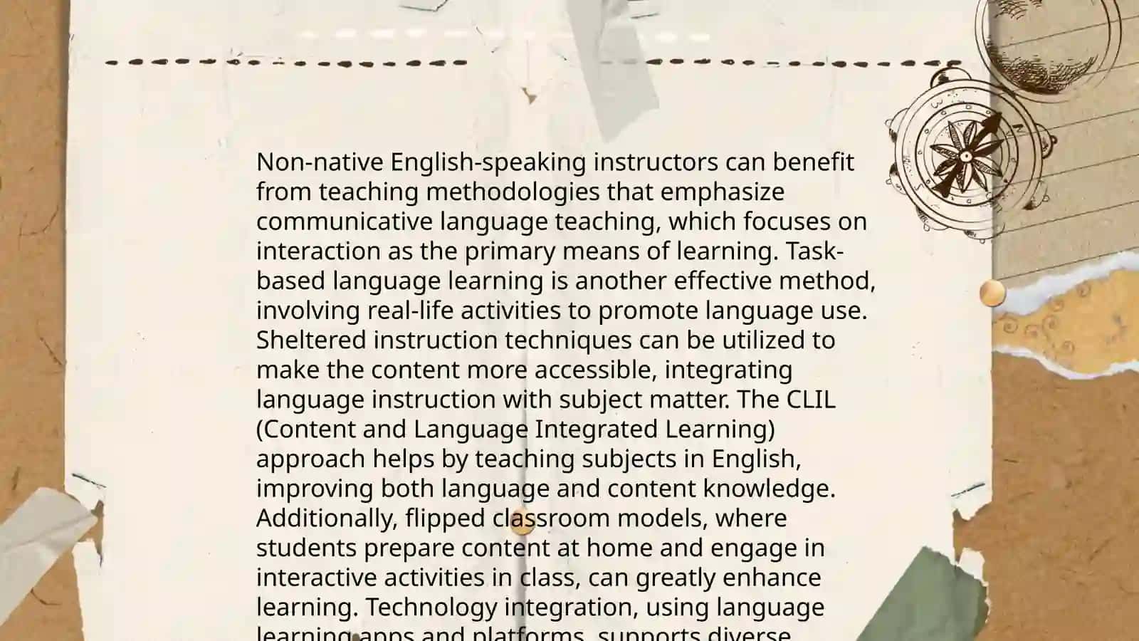 When the teacher is not a native speaker 4