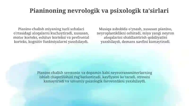 Musiqa terapiyasining asoslari va pianino texnikasi 4