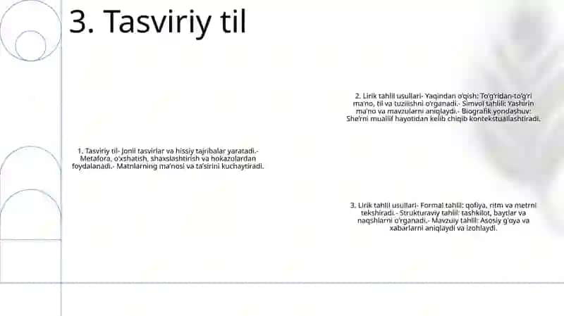 Lirik Asarlarni Tahlil Qilish Usullari 4