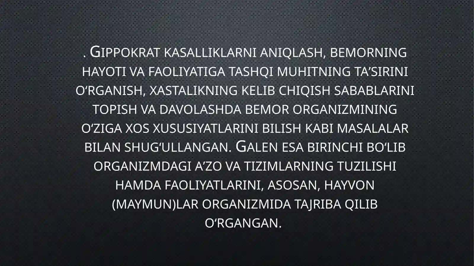 ilmiy tibbiyotning rivojlanish tarixi 4