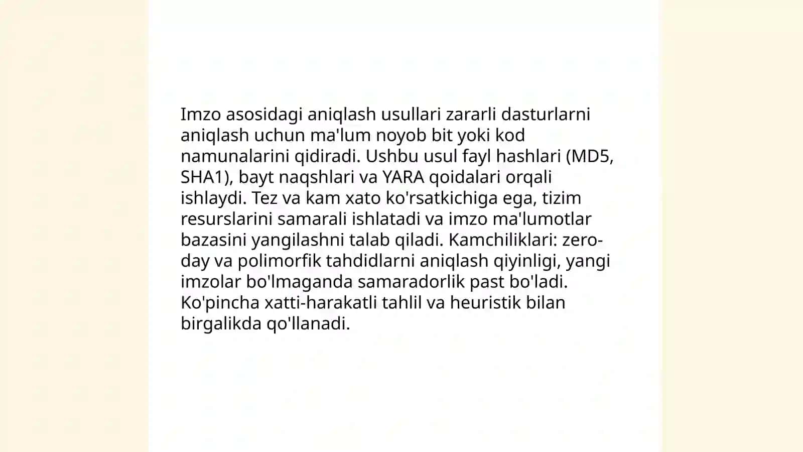 Zamonaviy antivirus dasturiy vositalari va ularning imkoniyatlari 4