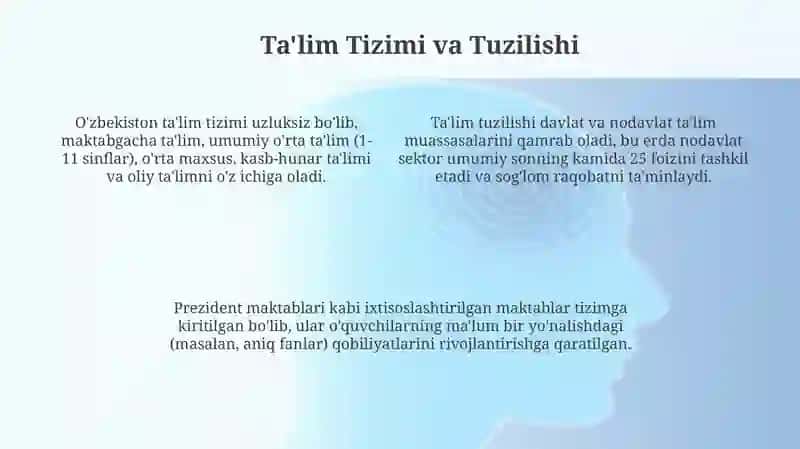 Oʻzbekiston Respublikasi Talim toʻgʻrisidagi qonun 4