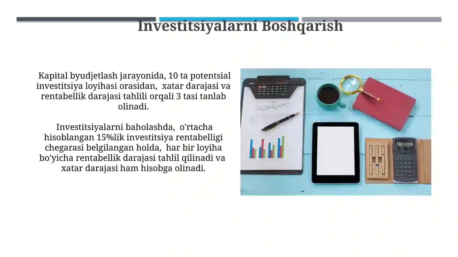 Menajment Buxgalteriya Hisobi Usullarining Ob'ekti 4