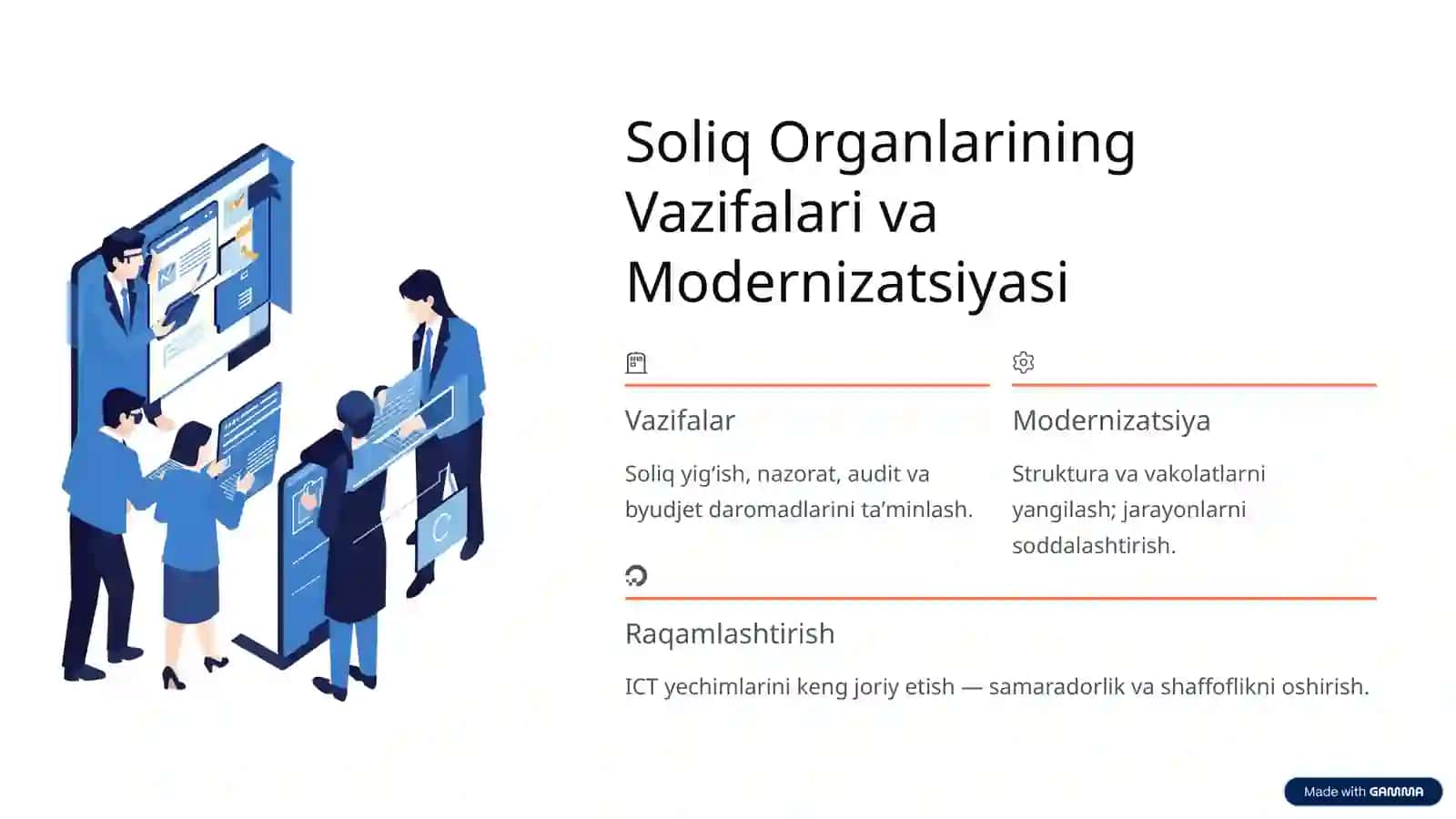 Oʻzbekiston Soliq Organlari: Suhbat uchun 4