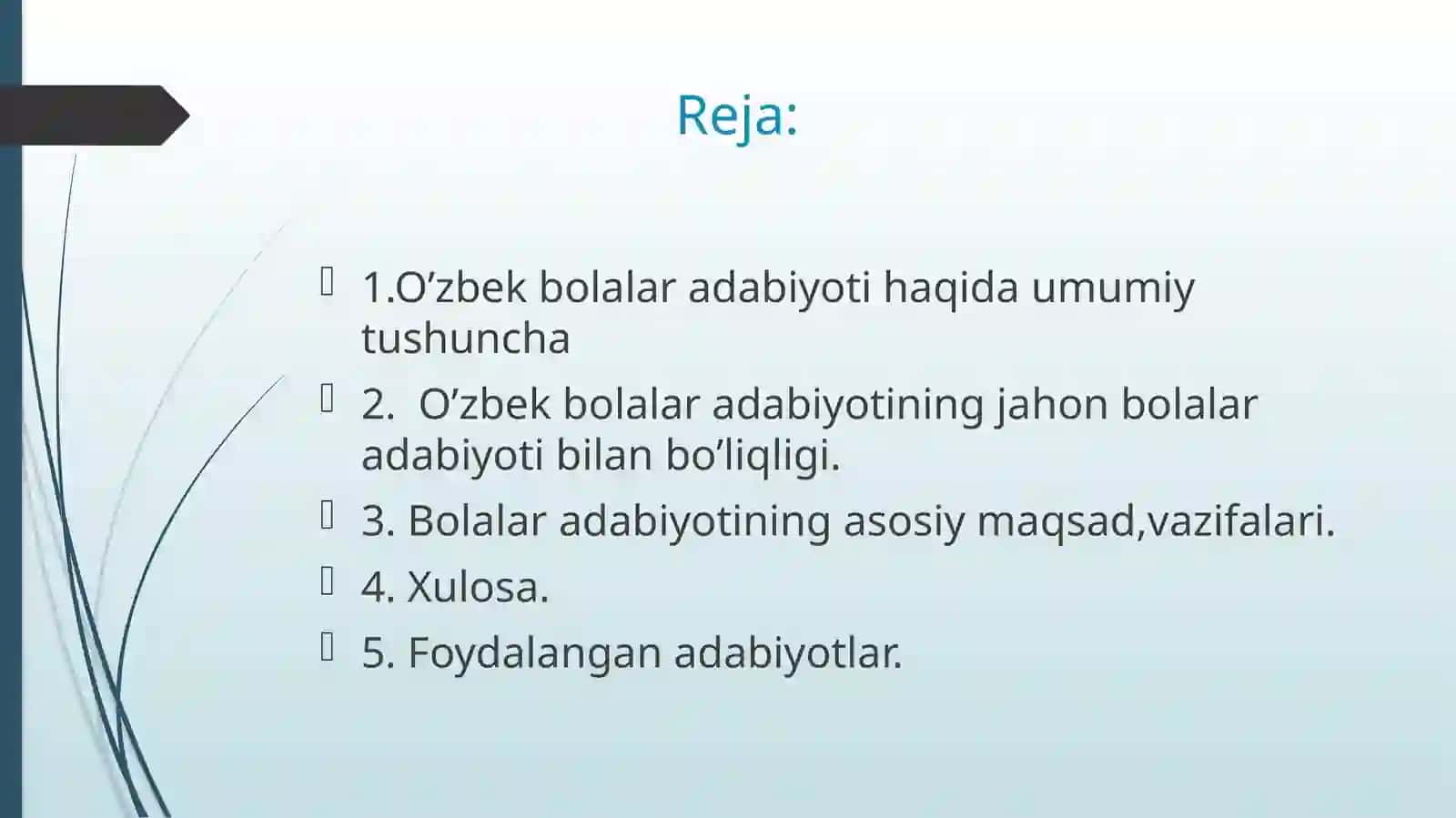 BOLALAR ADABIYOTI FANINING MAQSAD VA VAZIFALARI 4