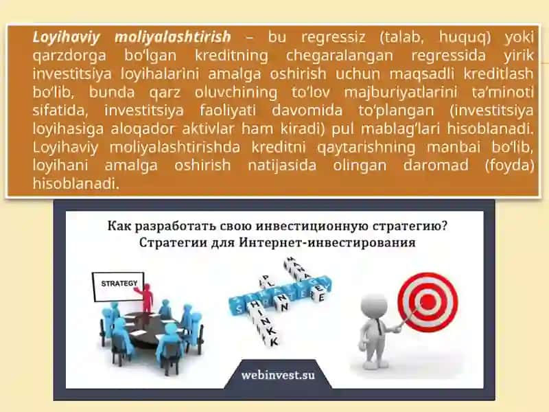 Investitsiyalarni Loyihaviy Moliyalashtirish 4