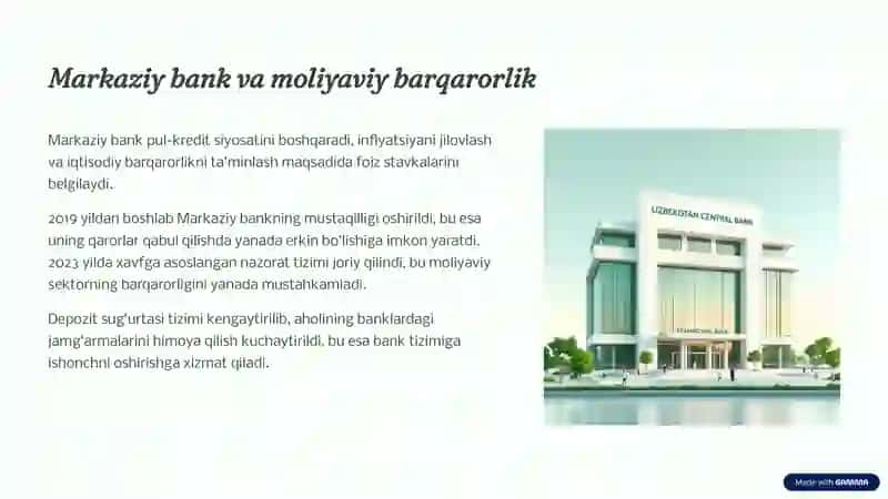 Banklar va Moliya Institutlarining Rivojlanishi 4