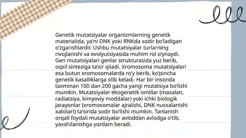 Mutatsion o'zgaruvchanlik 4