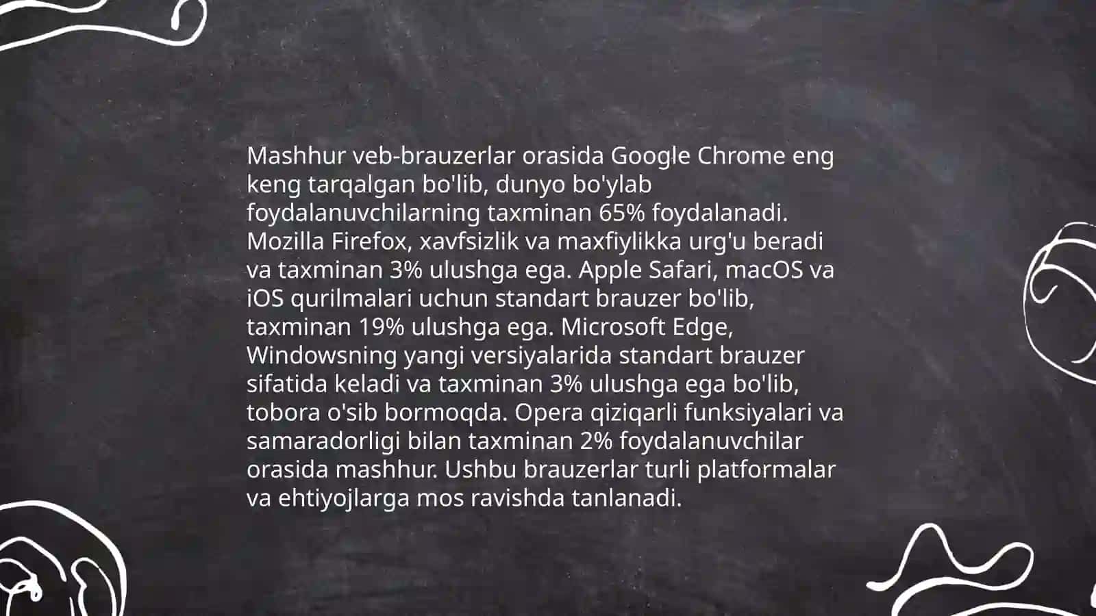 Veb-brauzerlar tarixi va rivojlanishi 4