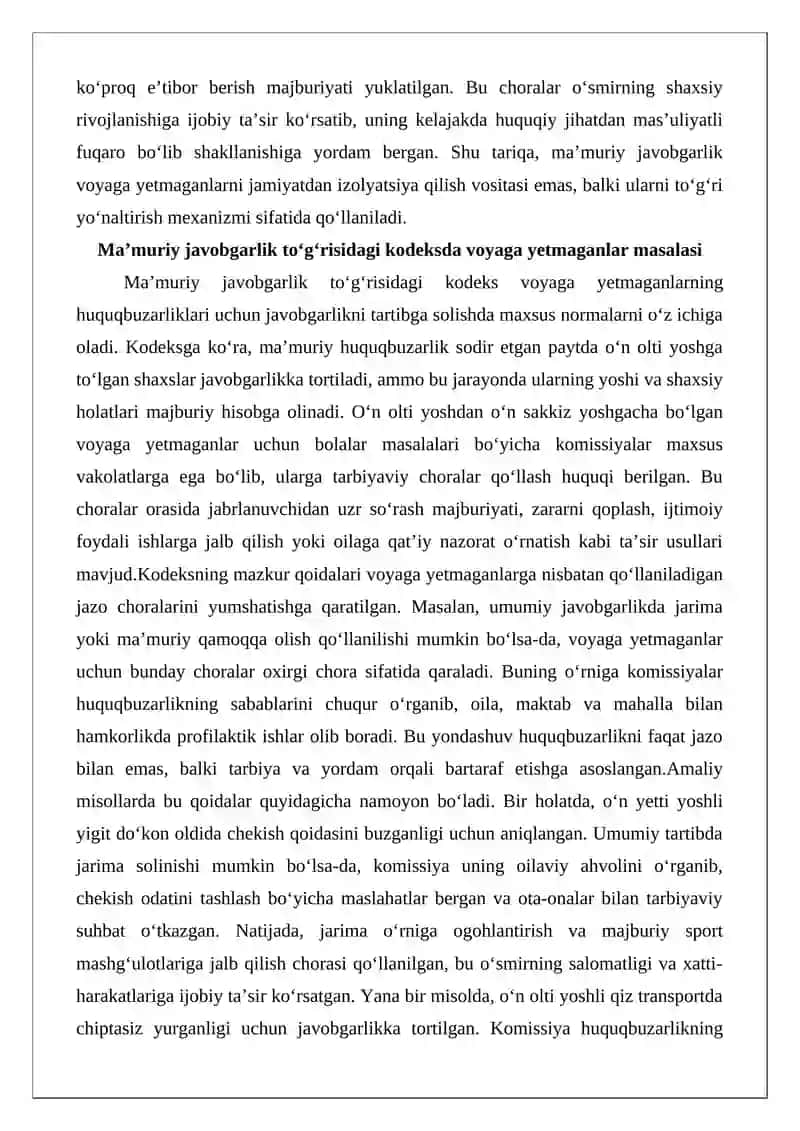 "Voyaga yetmaganlarning ma’muriy javobgarligi" 4