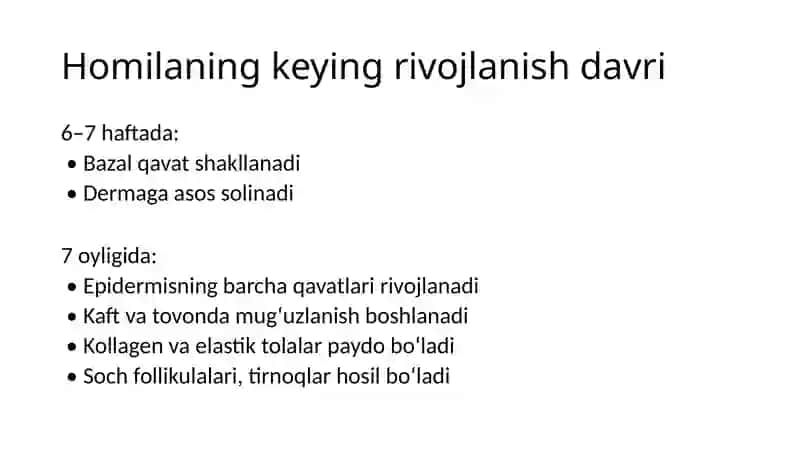 Bolalarda teri anatomiyasi va gistologiyasi 4