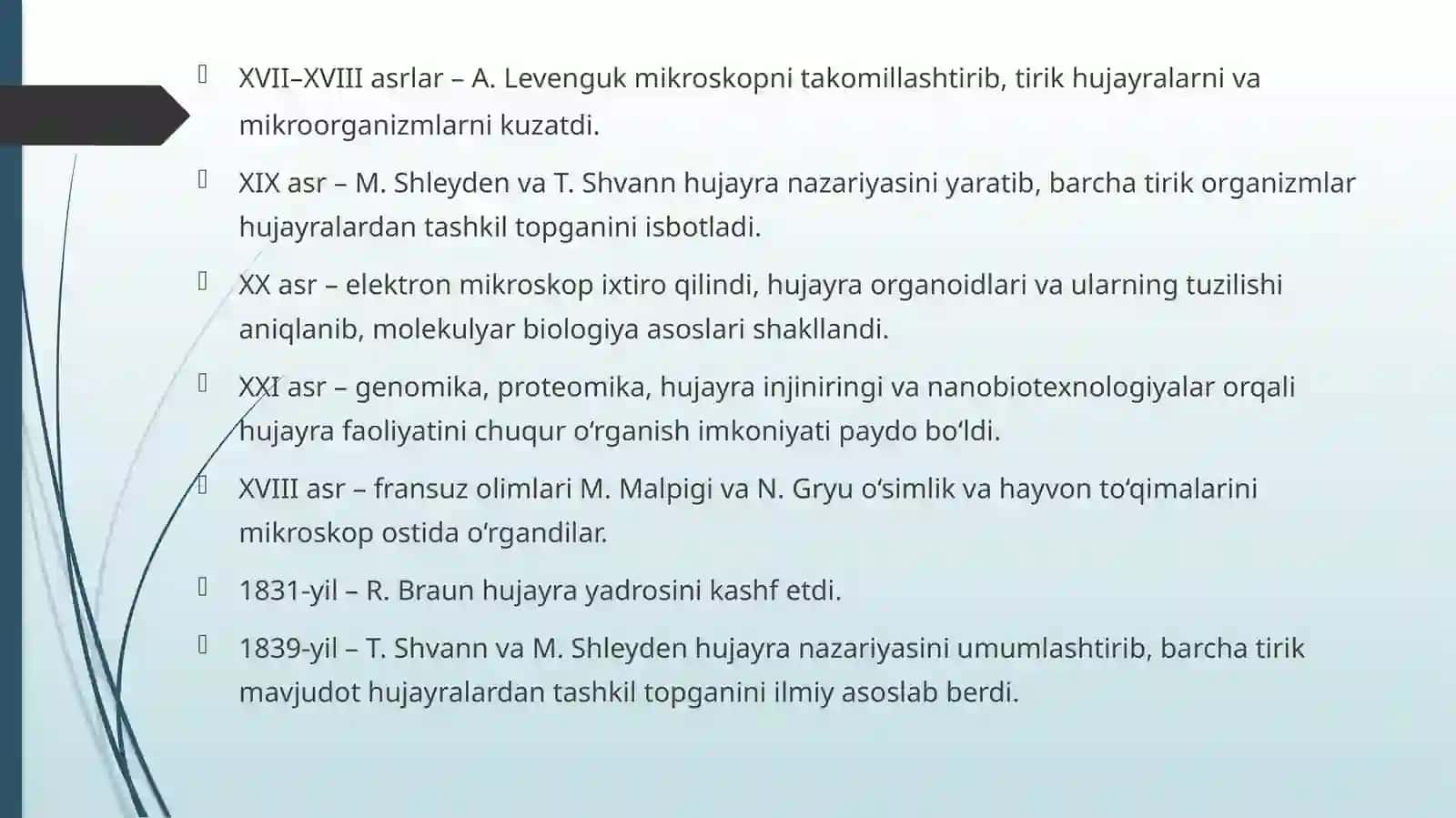 Hujayrani o’rganish usullari 4