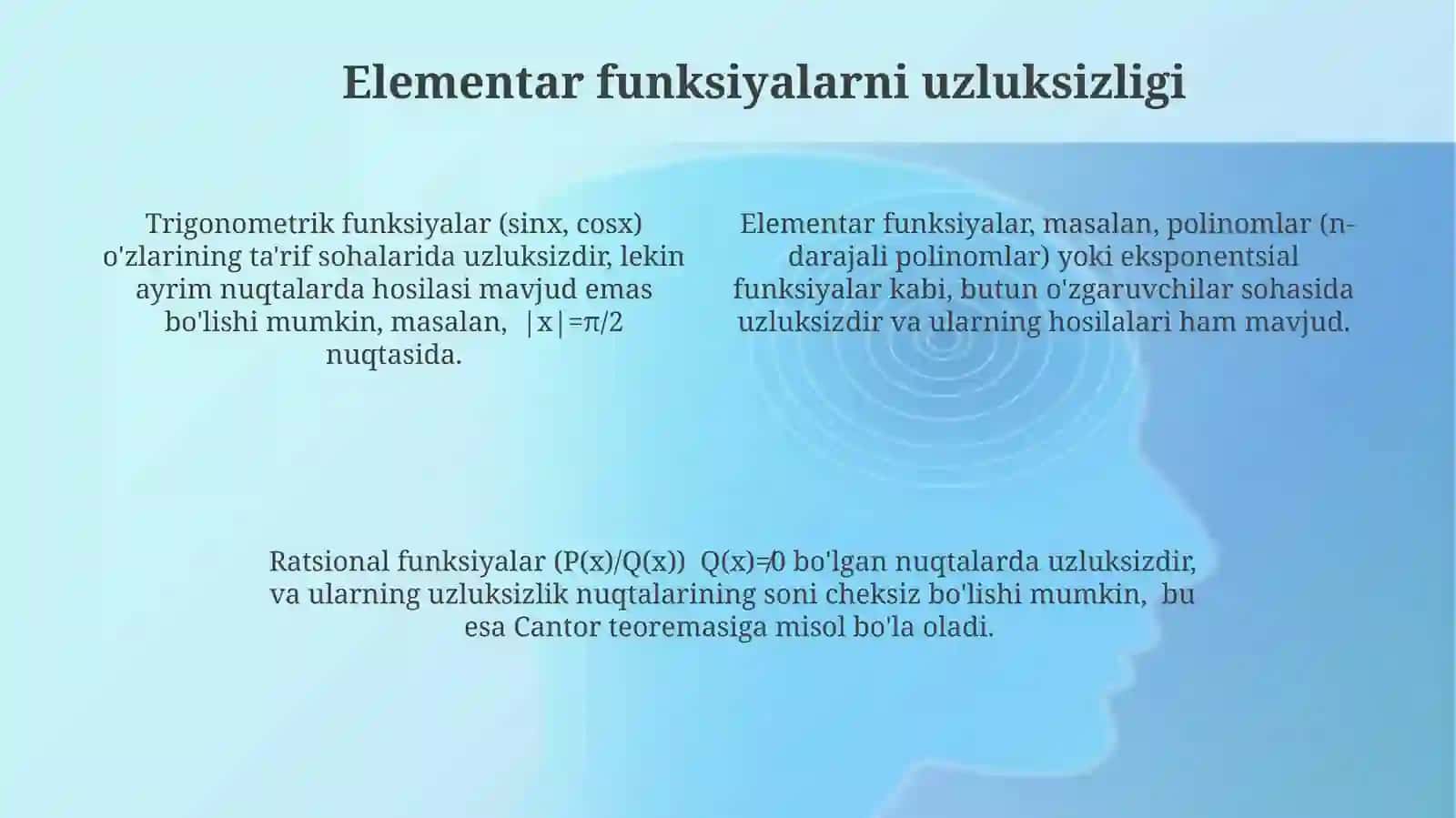 Kantor teoremasi 4