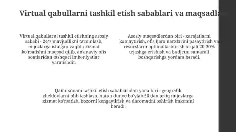 Virtual qabullar ofisini Tashkil Etish Jarayoni 4