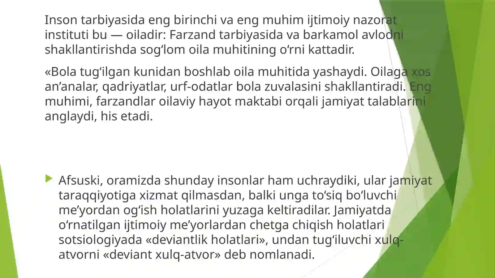 Bolalarda deviant xulqning namoyon boʻlish shakllari 4