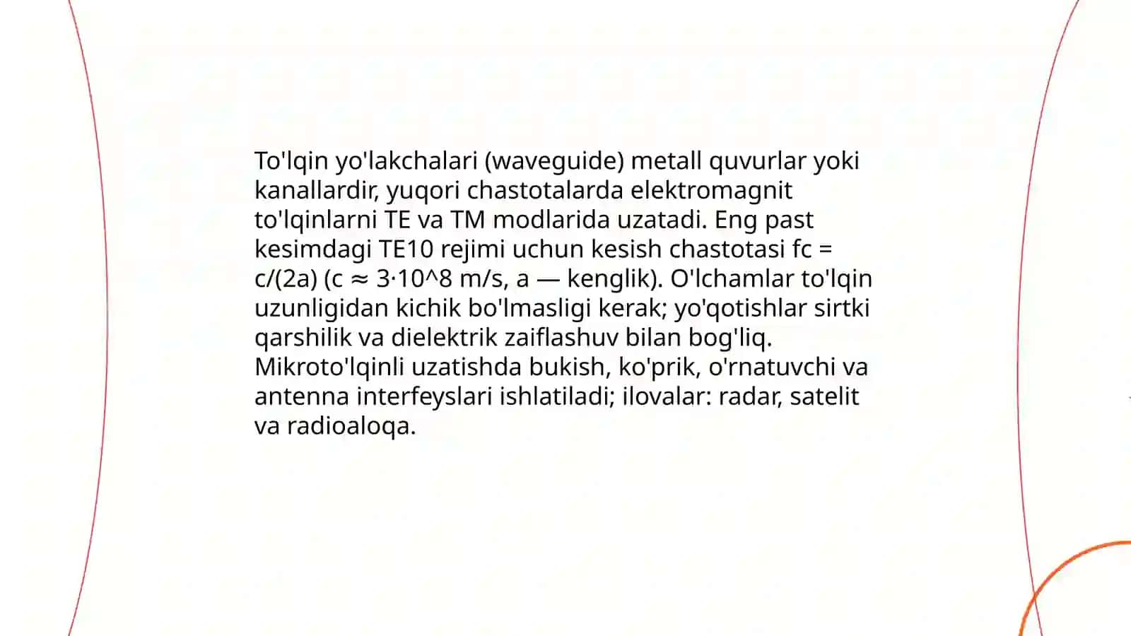 Yuqori chastotali signallarni uzatish usullari 4