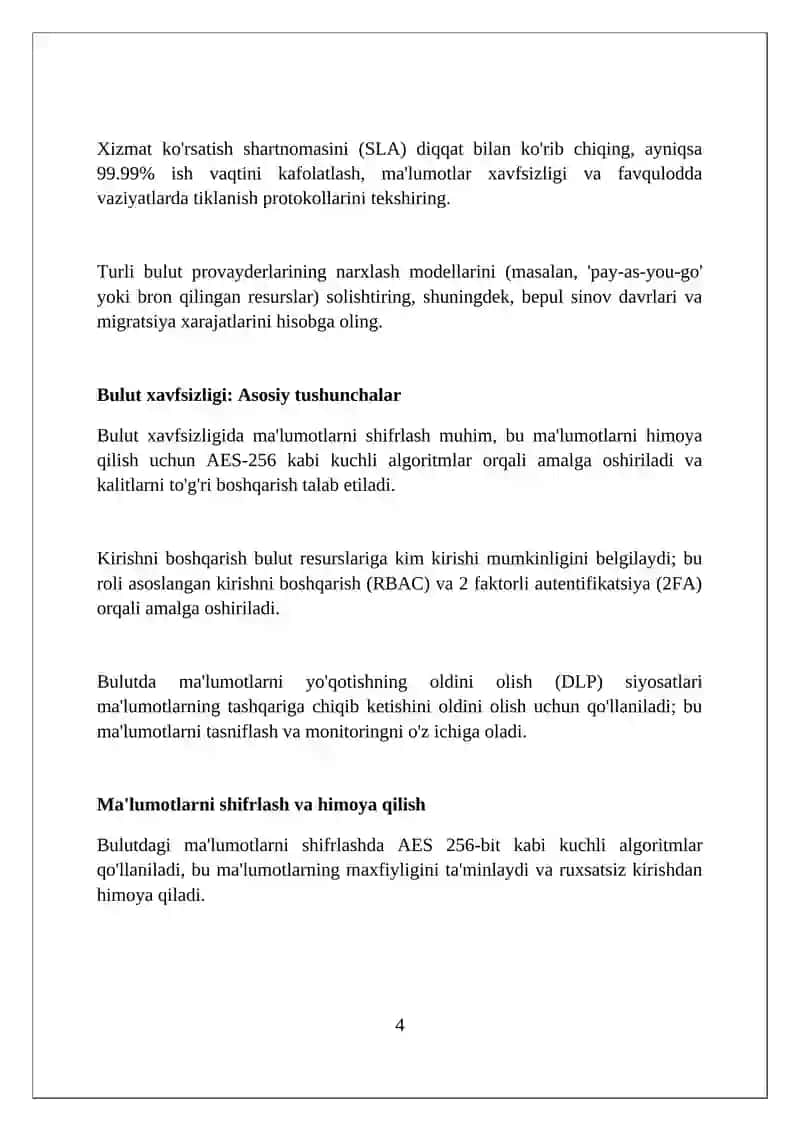 Bulutli texnologiyalar va ular bilan ishlash 4
