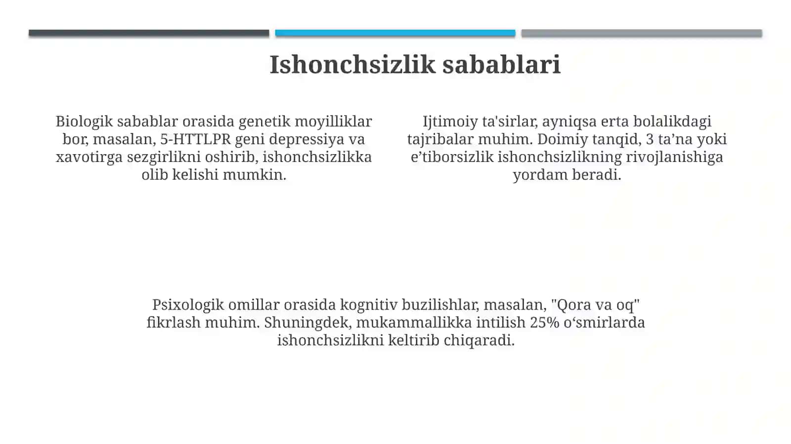 Oʻsmirlik davrida oʻziga ishonch muammolari 4