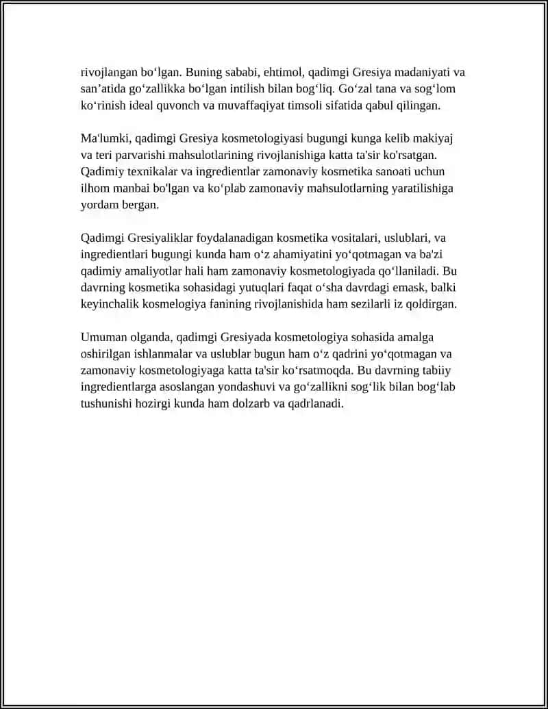 QADIMGI GRESIYADA KASMETALOGIYA TARIXI 4