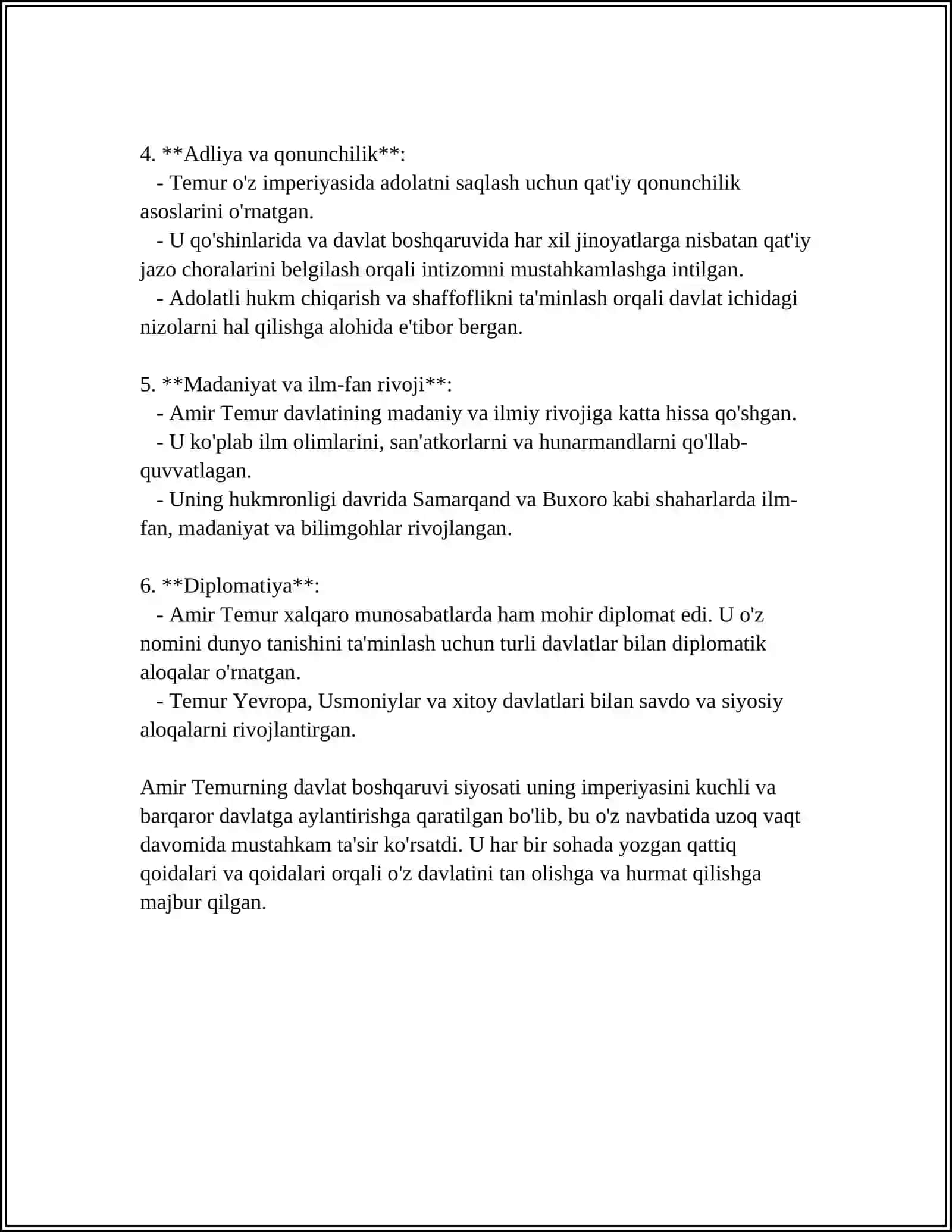 AMIR-TEMUR BUYUK DAVLAT ARBOBI 4