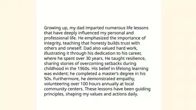 "My hero - my dad" 4
