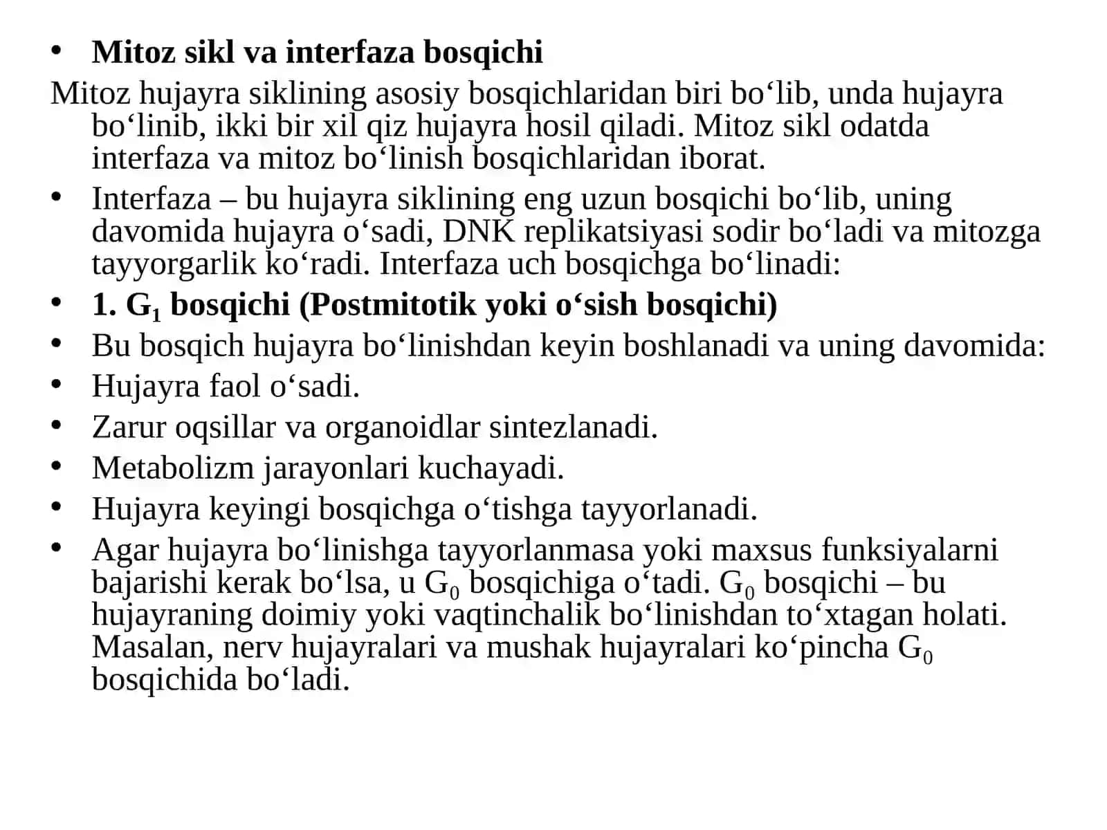 Hujayra sikli va mitoz bo‘linish 4