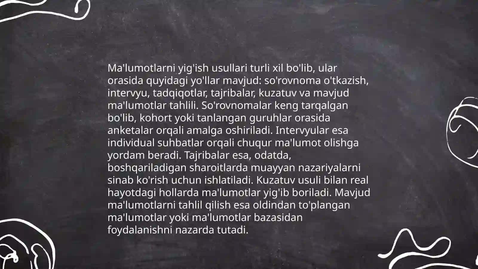 Statistik kuzatish 4