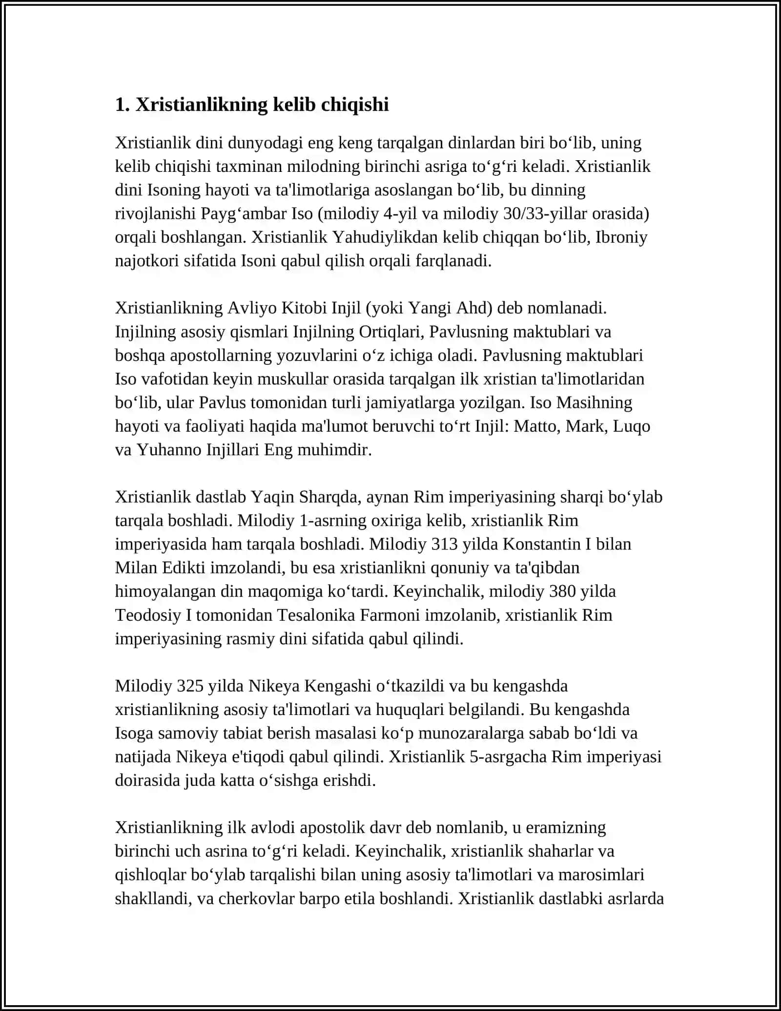 O'zbekiston Milliy Universiteti Referat 4