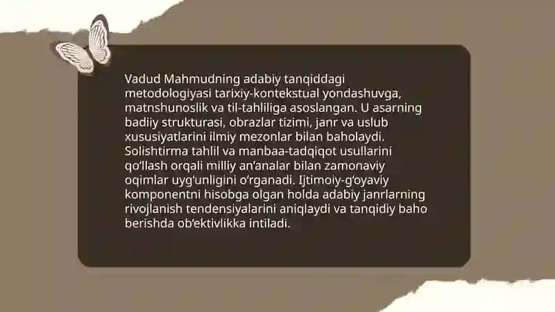 Vadud Mahmudning munaqqidlik faoliyati 4