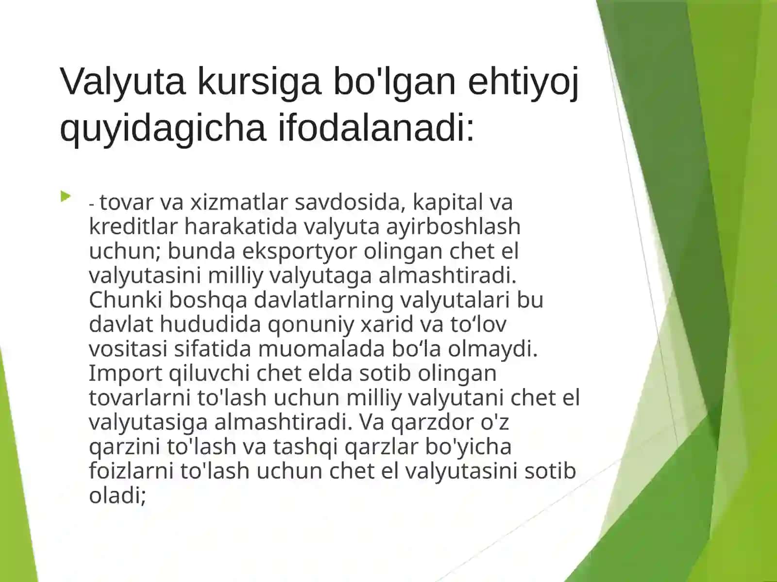 Tijorat banklarining spot operatsiyalari 4