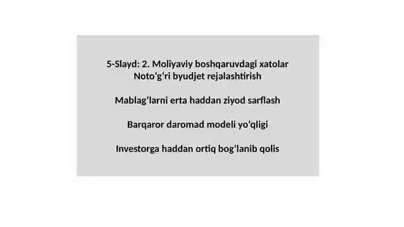 Startaplarning barbod bo‘lish sabablari 4