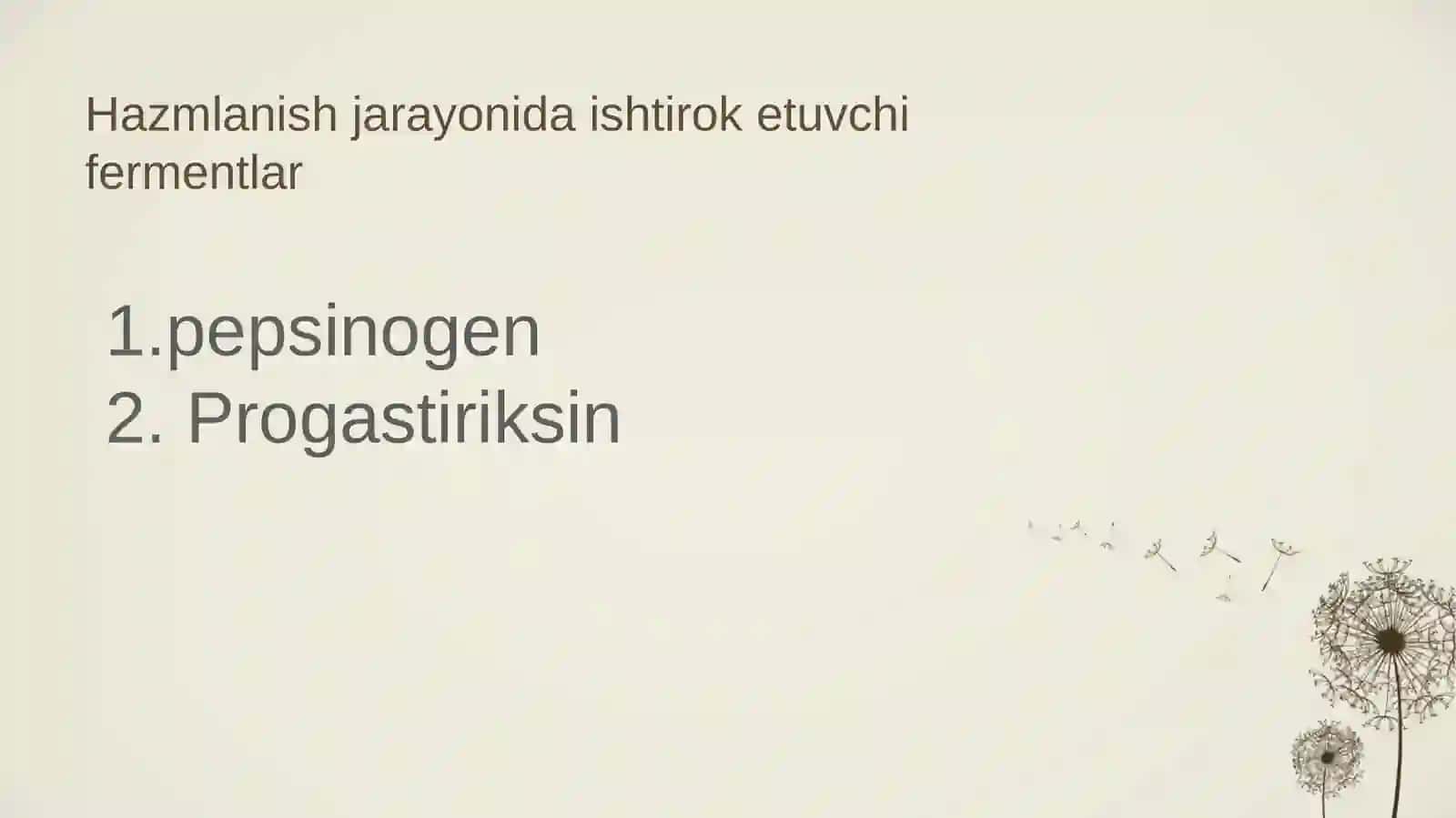 Oqsillarning Hazmlanishi 4